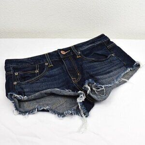 American Eagle 2012 Cut-Off Jean Shorts Size 6 Color‎ Dark Blue Gently Used